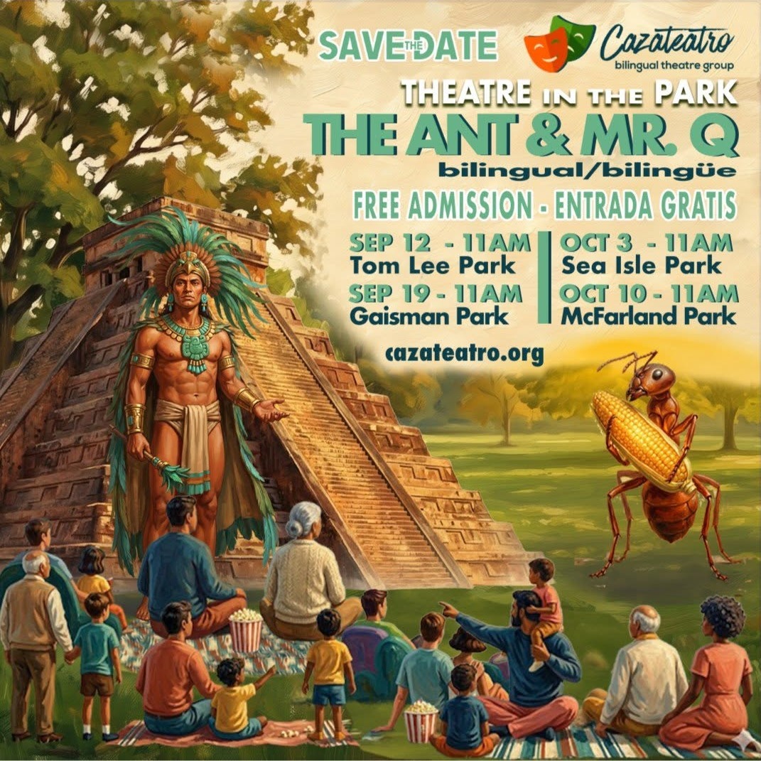 Theatre in the Park: The Ant & Mr. Q / Teatro en el Parque: La Hormiga y el Sr. Q at Cazateatro | 1 Poster for Theatre in the Park: The Ant and Mr. Q at Sea Isle Park